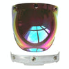 Soman Motorcycle Bubble Visor Open Face Helmet Visor Helmet Windshield Shield with Transparent Frame(Colour)