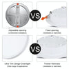 LED Round Ultra-thin Downlight Adjustable Recessed Panel Light, Power Source: 15W(Warm Light)