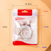100 PCS Data Cable Packaging Bag Plastic Sealing Bag, Size:8x14cm(Red)