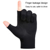Outdoor Bicycle Riding Fishing Gloves Thin Breathable Anti-UV Sports Ice Silk Gloves, Style: Men Half Finger Navy