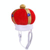 Red Velvet Pet Crown Hat (S) - Dog & Cat Costume Accessory