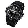 SKMEI 1357 Mens Multifunctional Sports Digital Watch Student Waterproof Watch(Black)