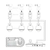 JSK-8003C Monitoring Keyboard PTZ Rocker Ball Camera Keyboard, Specification:4 Axis(EU Plug)