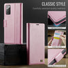 For Samsung Galaxy Note20 AutSpace A11 Side Buckle MagSafe Magnetic RFID Phone Leather Case(Rose Gold)