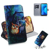 Oil Painting Owl Pattern Coloured Drawing Horizontal Flip Leather Case for Asus Zenfone Max Plus (M1) ZB570TL, with Holder & Card Slots & Wallet