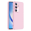 For Samsung Galaxy A34 5G Nano Lens Cover Liquid Silicone Phone Case(Pink)