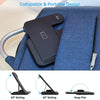 4-in-1 Foldable Desktop Mobile Phone Watch Earphones Wireless Charger(Black)