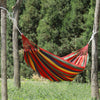 Thick Canvas Hammock Field Rollover Prevention Outdoor  Hammock Swing 260x150 No Stick (Red Stripes