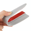 1 Pair Car Solid Color Silicone Bumper Strip, Style: Long (Grey)