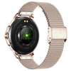 CF96 1.2 inch Waterproof Smart Steel Strap Wristband Support Heart Rate Monitoring / Blood Pressure Monitoring(Gold)