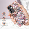 For Samsung Galaxy S25 Ultra 5G Electroplating IMD TPU Phone Case(Pink Scales)