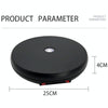 25cm LED Light Electric Rotating Display Stand Turntable (Black)