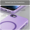 For iPhone SE 2022 / 2020 / 8 MagSafe Frosted Translucent TPU + PC Full Coverage Phone Case(Dark Purple)