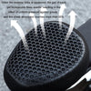 Motorcycle Breathable Massage Waterproof Sun-proof Silicone Seat Cushion(Black)