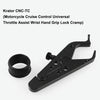 MB-OT312-BK Universal Motorcycle Modified Aluminum Throttle Control Clip Auxiliary Handle Fixed Clip Set