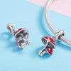 S925 Silver Small Mushroom DIY Bracelet Accessories