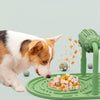 Dog & Cat Food Leaker Puzzle Roller - Adjustable & Green