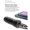 P21 Portable PD 20W + QC 3.0 18W Dual Ports Fast Car Charger(White)