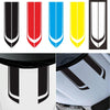 D-711 Stripe Pattern Car Modified Hood Decorative Sticker(Red)