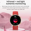 HK39 1.1 inch Smart Silicone Strap Watch Supports Bluetooth Call/Blood Oxygen Monitoring(Pink)