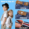 2.5cm Width Children No Buckle Elastic Belt Adjustable Invisible Stretch Belt for Boys and Girls Style 1