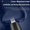 Electric Digital Display Nose Hair Trimmer Rechargeable 3 Gear Adjustable Portable Shaver(Silver)