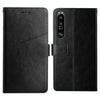 For Sony Xperia 1 III Y Stitching Horizontal Flip Leather Phone Case with Holder & Card Slots & Wallet & Photo Frame(Black)