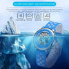 SYNOKE 9112 Waterproof Alarm Luminous Large Screen Colorful Children Digital Watch(Tow-color Black)