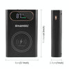 HAWEEL DIY 4 x 21700 Battery 22.5W Fast Charge 15W Wireless Charging Power Bank Box Case with Display, Not Include Battery (Black)