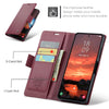For Samsung Galaxy S25+ 5G CaseMe 023 Butterfly Buckle Litchi Texture RFID Anti-theft Leather Phone Case(Red)