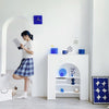8pcs/ Set Blue White Ball Studio Background Ornament Photo Props
