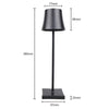 BC963B LED Student Eye Protection Table Lamp Bar Atmosphere Lamp Baby Feeding Bedside Lamp(Black)
