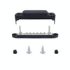 M6 2-post 12-way RV Yacht Terminal Nylon Flame Retardant Busbar, Color: Black