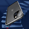 For iPhone 14 Plus Anti-peeping Magnetic Tempered Glass Phone Case (Blue)