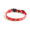 Star Moon Cat Collar, Red, Adjustable, 28cm