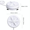 2 in 1 Portable Mini Washing Machine Ultrasonic Turbine Clothes Mini Washer with USB Cable Convenient for Travel