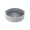 Air Fryer Silicone Grill Pan Accessories, Size: Round 22 cm(Gray)
