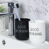 Household Handy Cleaning Mouthwash Cup Couple Washing and Brushing Cup(White)