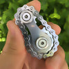 Chain Gyro Fingertip Gyro EDC Metal Toy Gear Sprocket Flywheel, Colour: Gun Plated