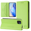 For Samsung Galaxy A03 166mm RC01 Dual-Folded Magnetic Suction RFID Leather Phone Case(Grass Green)