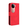 For vivo V40e 5G / iQOO Z9S 5G Skin Feel Calf Texture Card Slots Leather Phone Case(Red)
