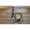 Iron Stainless Steel Small Table Clock Retro Personality Clock Birthday Gift(C68 Guitar Clock)