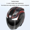KUQIBAO Motorcycle Smart Bluetooth Sun Protection Double Lens Safety Helmet, Size: L(Glossy Black Phantom Fiber)