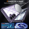 For Samsung Galaxy S25+ 5G Tempered Glass MagSafe Phone Case(Purple)