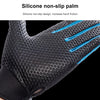 HSLEJP Outdoor Sports Breathable Touch Screen Antiskid Cycling Full Finger Gloves, Size: L(Black+Orange)