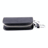 Universal Leather Denim Texture Waist Hanging Zipper Wallets Key Holder Bag (No Include Key)(Black)