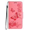 For Samsung Galaxy A36 / A56 5G Butterfly Embossed Flip Leather Phone Case(Pink)