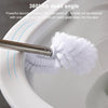 Diamond Shape Base Stainless Steel Long Handle Toilet Brush Toilet Cleaning Brush(Blue)