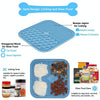 Silicone Licking Pad, Small Orange, Slow Feeder Dog Cat Bowl with Suction