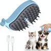 Pet Steamy Brush - Cat & Dog Grooming Comb (Whale Pink)